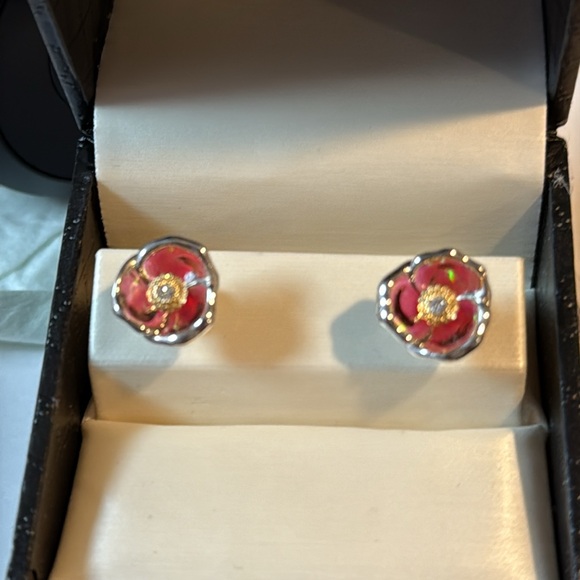 Galatea Gloria Rose Earrings New In Box - Picture 2 of 7